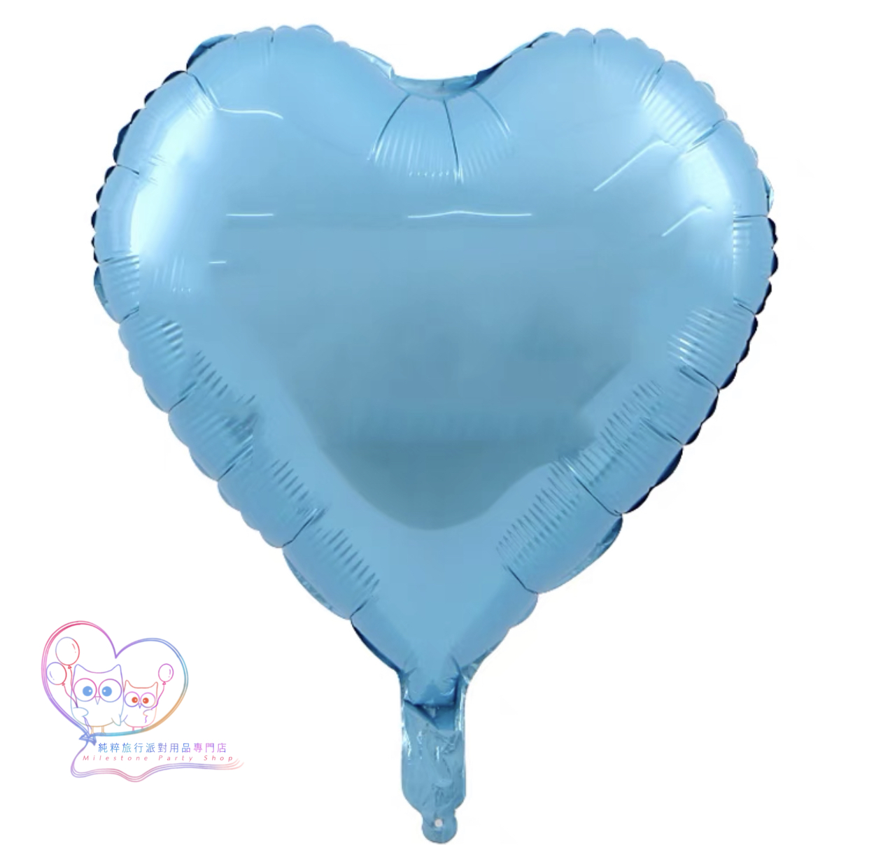 18吋心心鋁膜氣球 (粉藍色) 18H7