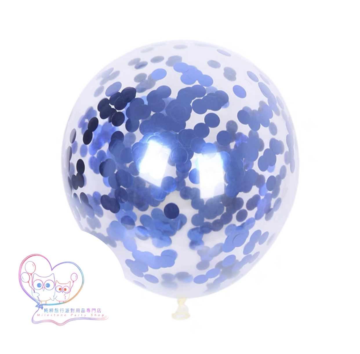 12吋閃片氣球 (寶藍色) 12LBS4